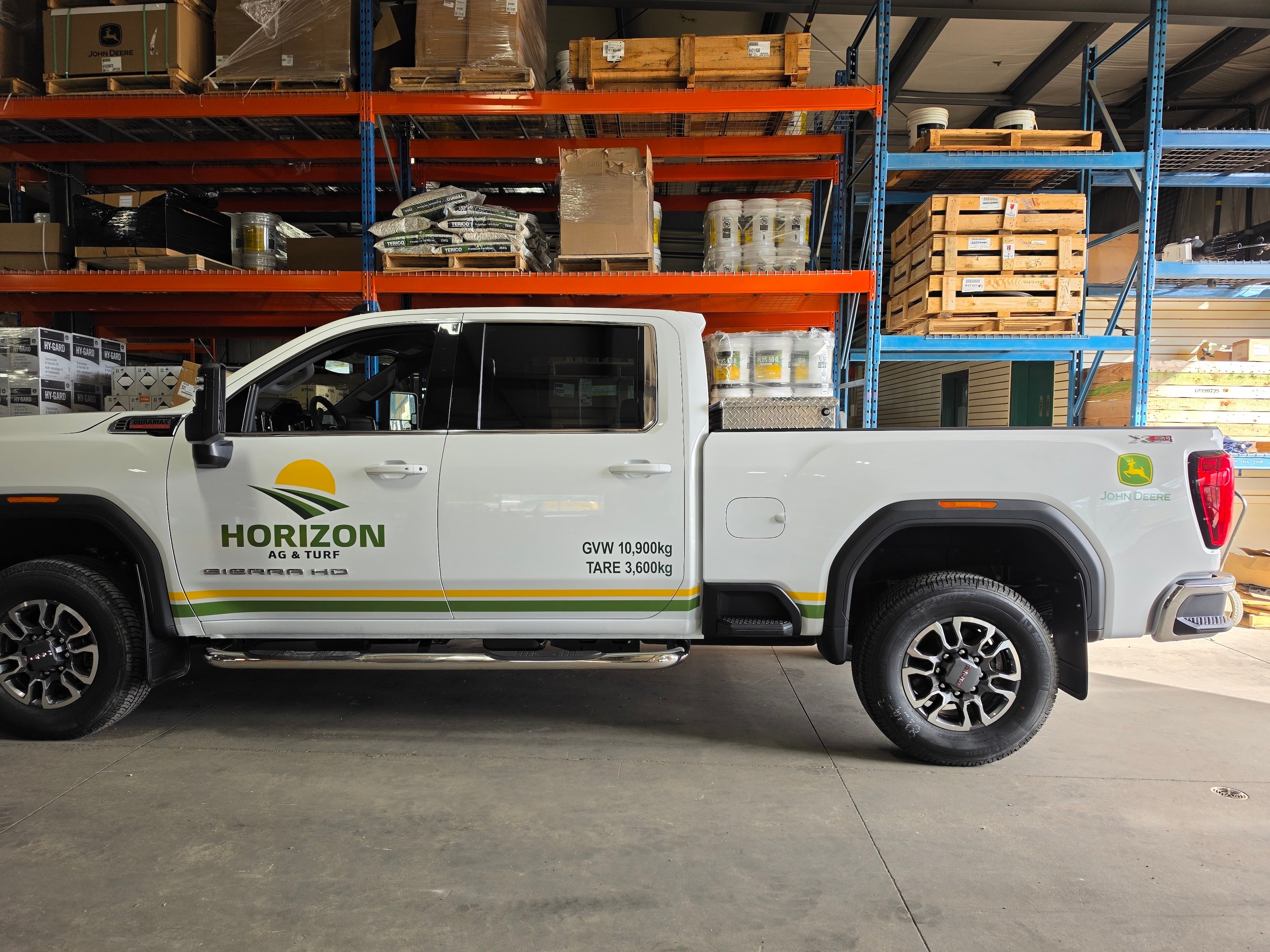 Fleet Vehicle Graphics for Horizon Ag & Turf in Alberta