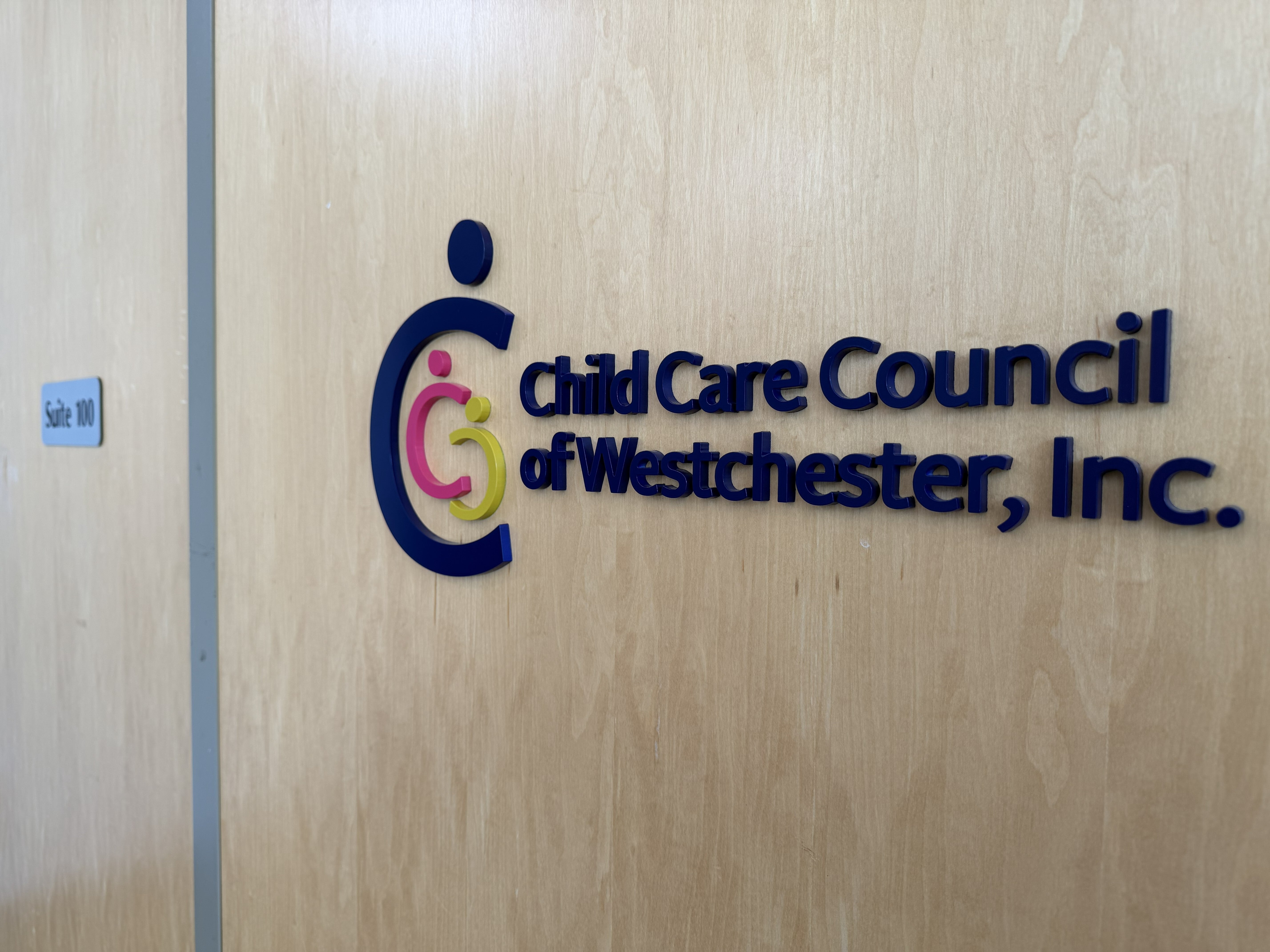 Office Dimensional Letters & Door Signs for Child Care Council in Tarrytown, NY
