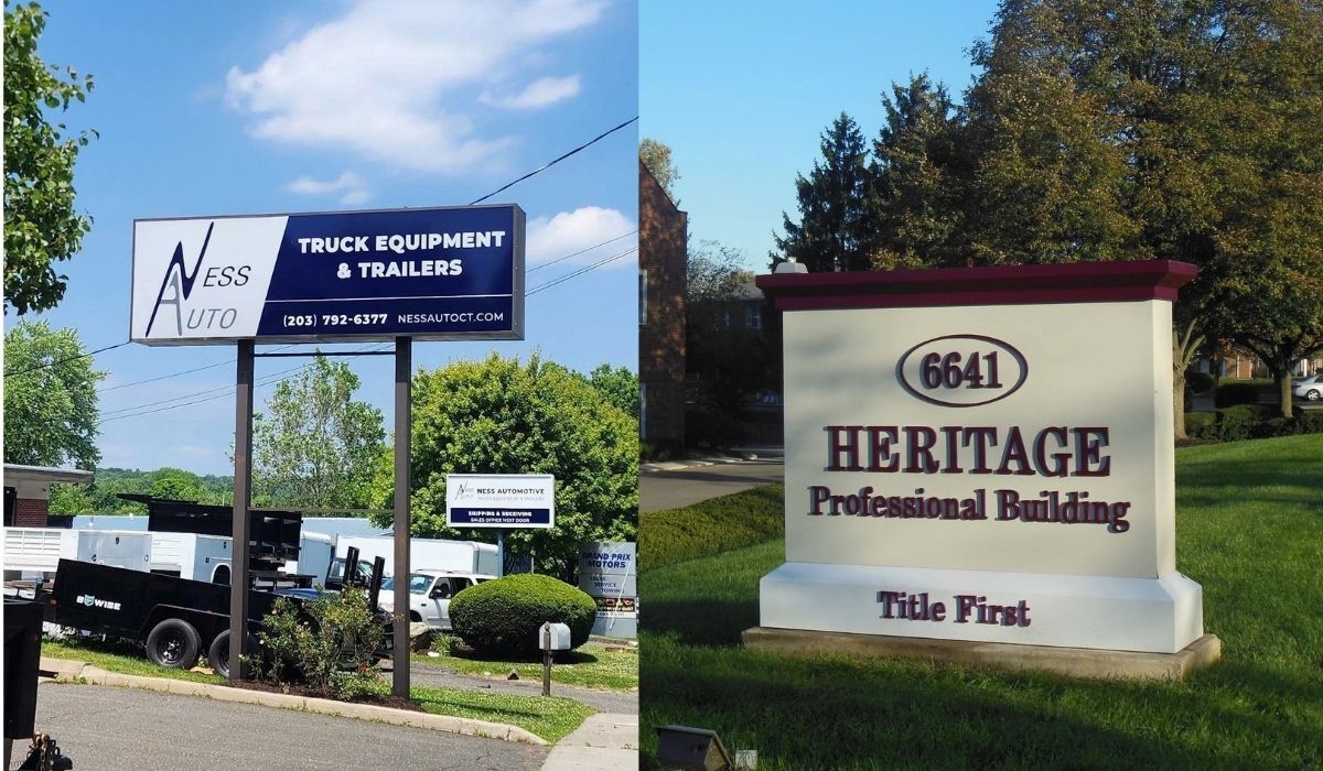 Pylon Signs vs. Monument Signs for Millwood Businesses Set Back From the Road