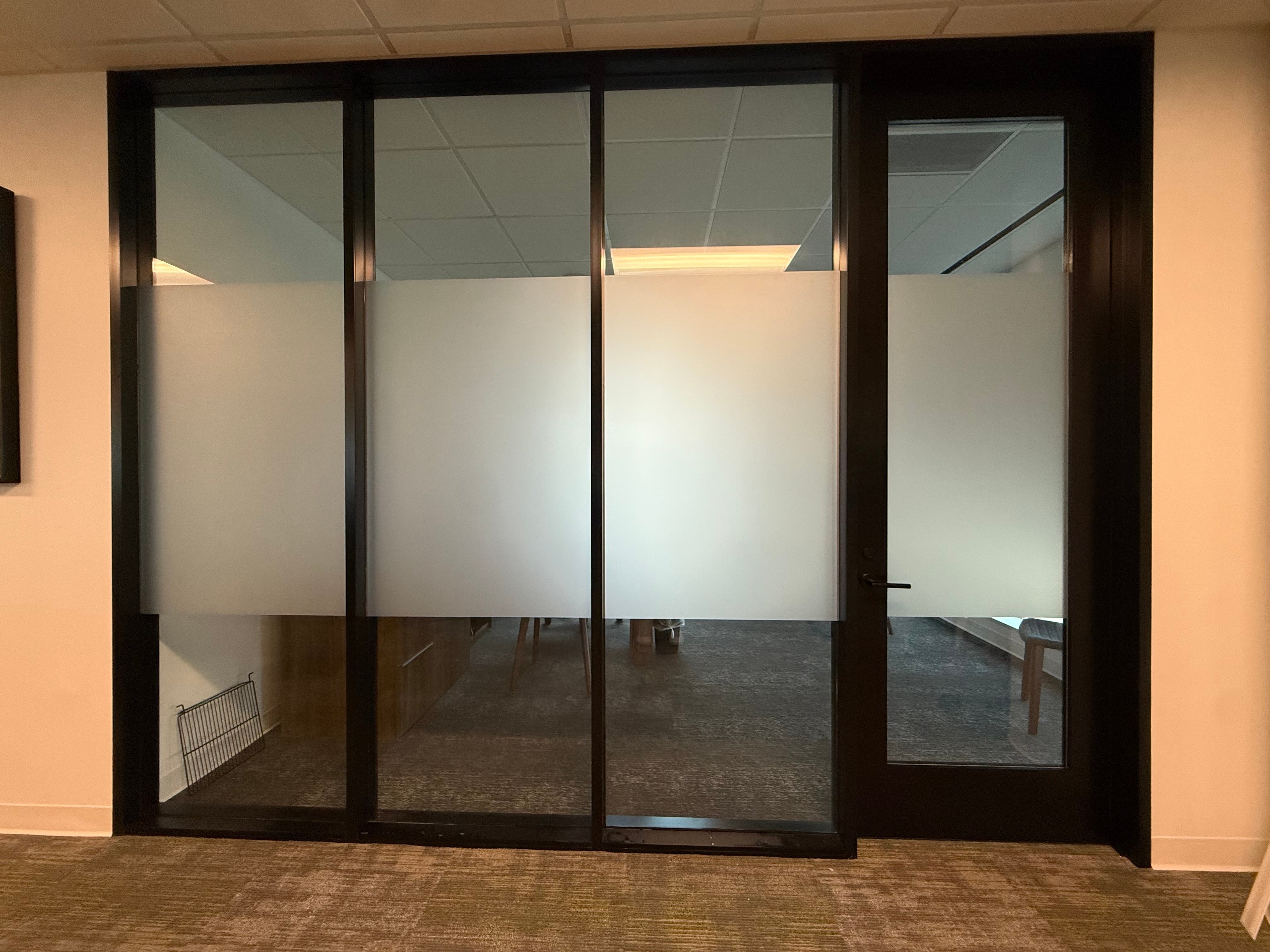 Add Privacy and Style to Your Office With Frosted Vinyl