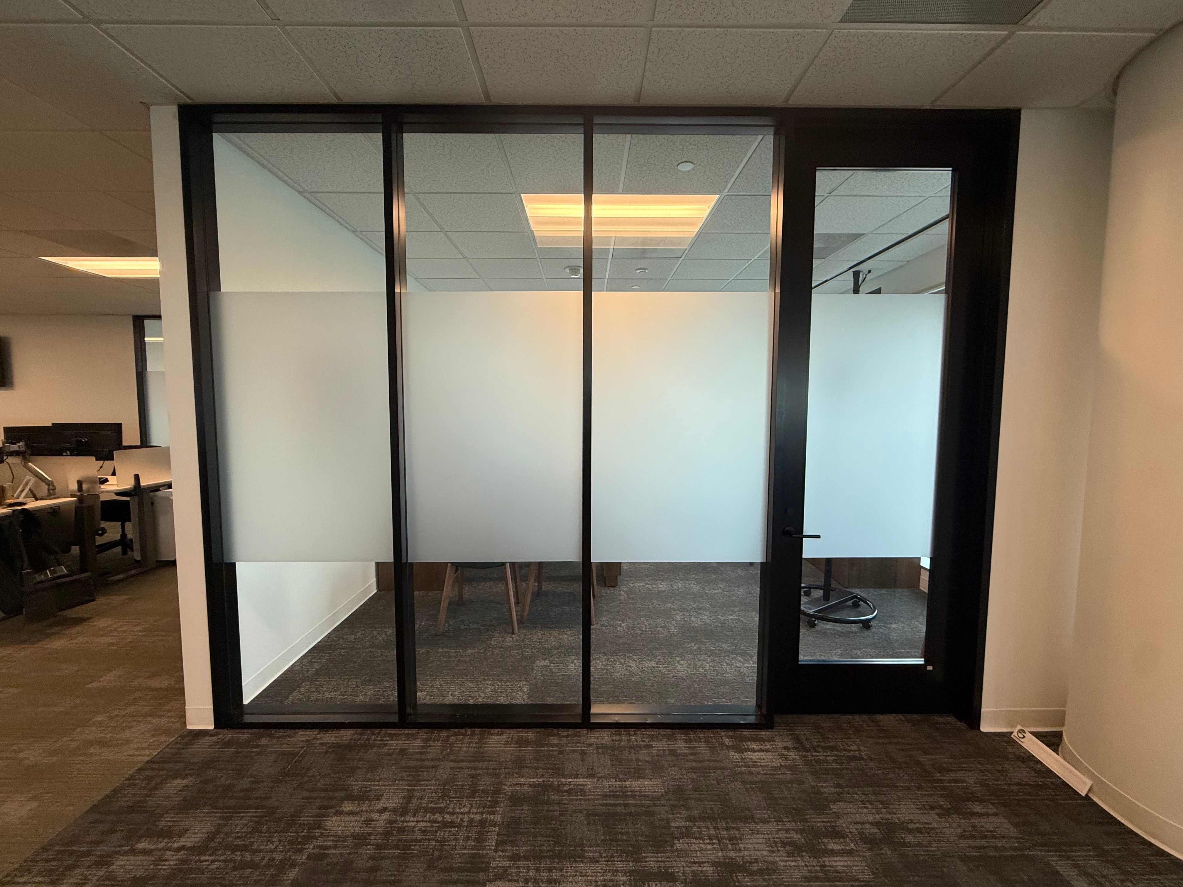 Add Privacy and Style to Your Office With Frosted Vinyl
