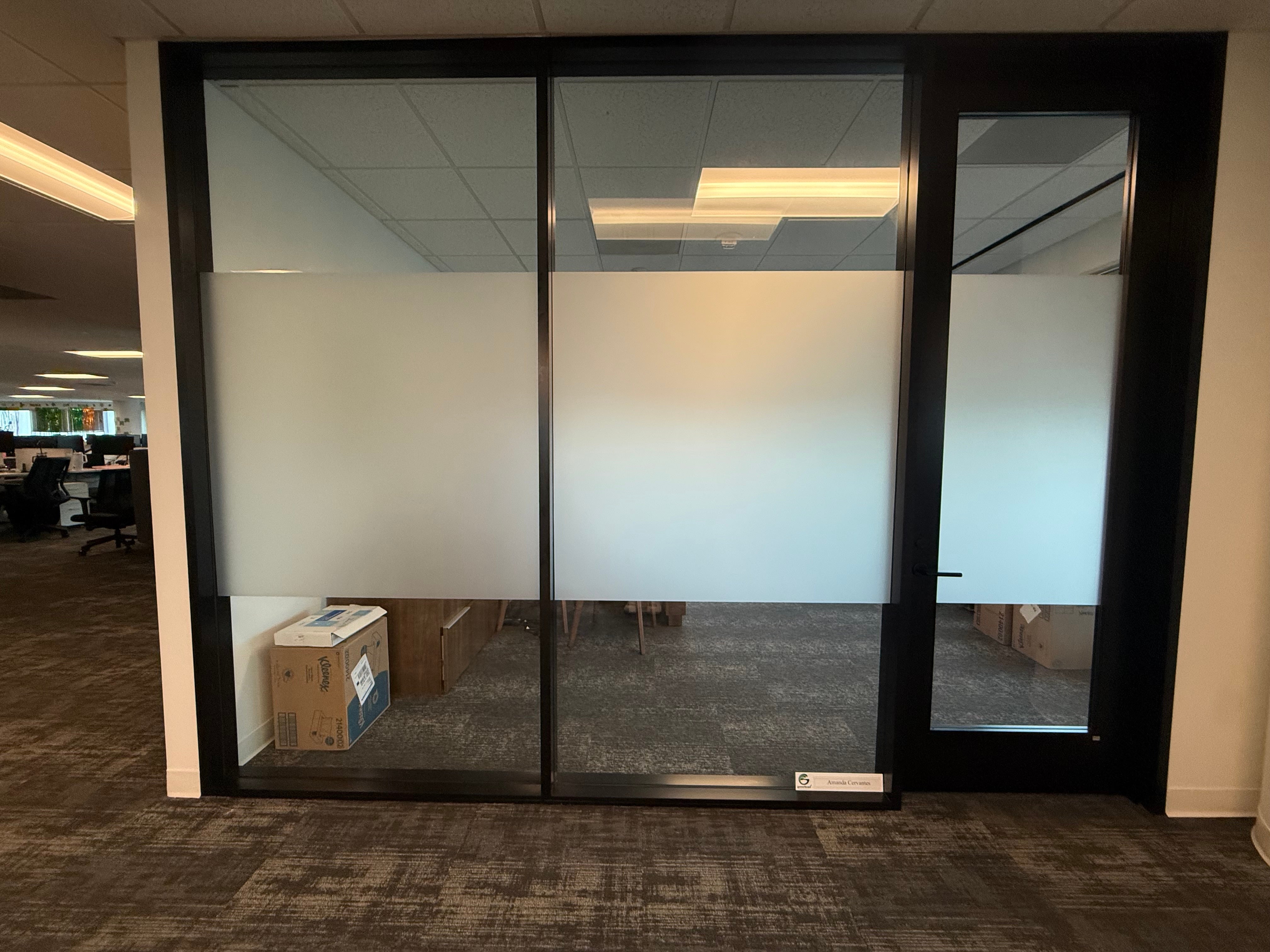 Add Privacy and Style to Your Office With Frosted Vinyl
