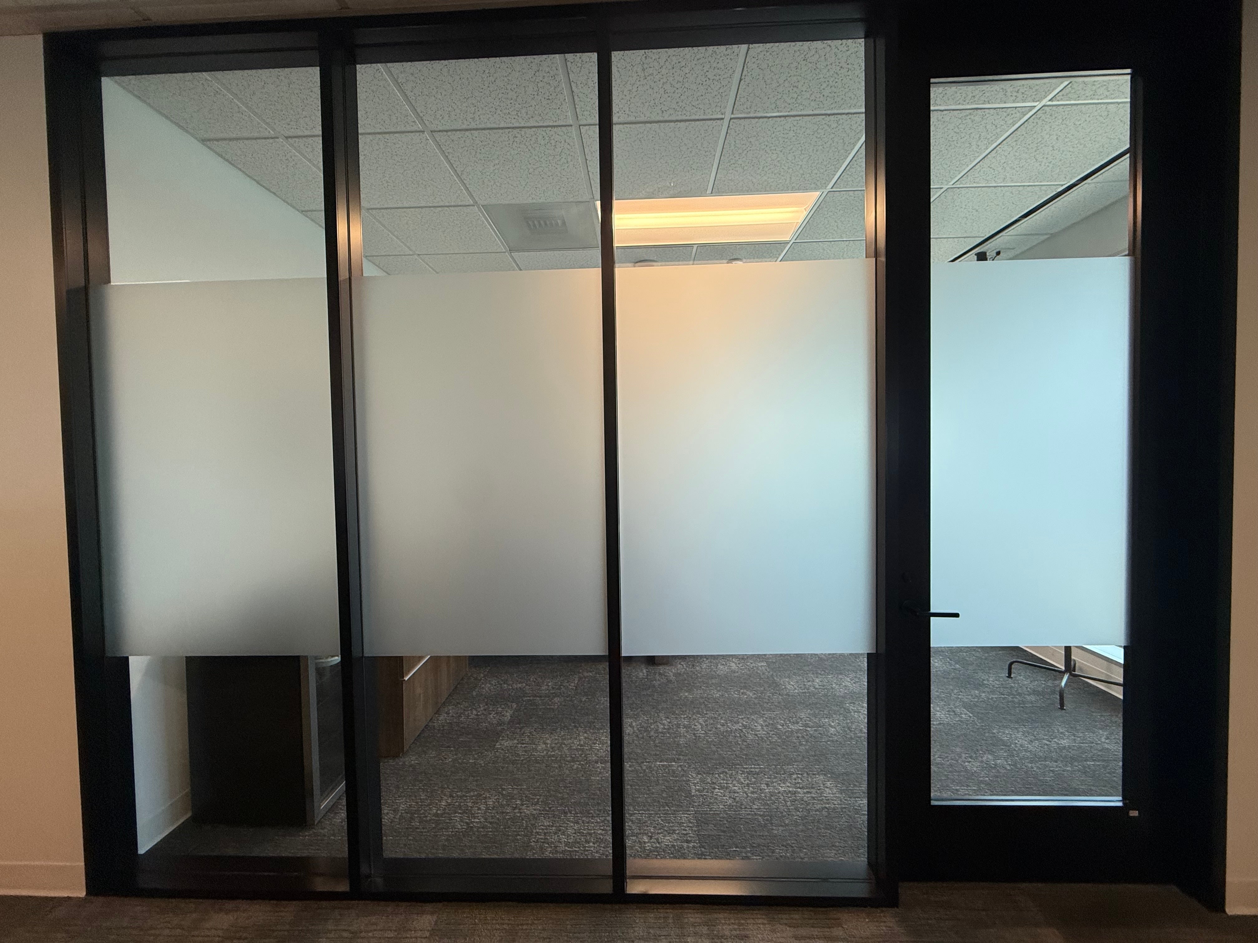 Add Privacy and Style to Your Office With Frosted Vinyl