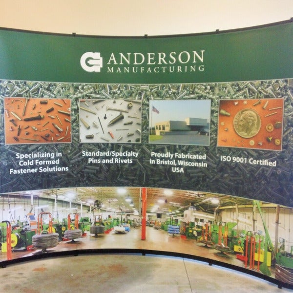 Anderson Manufacturing Trade Show Background by Signarama Kenosha