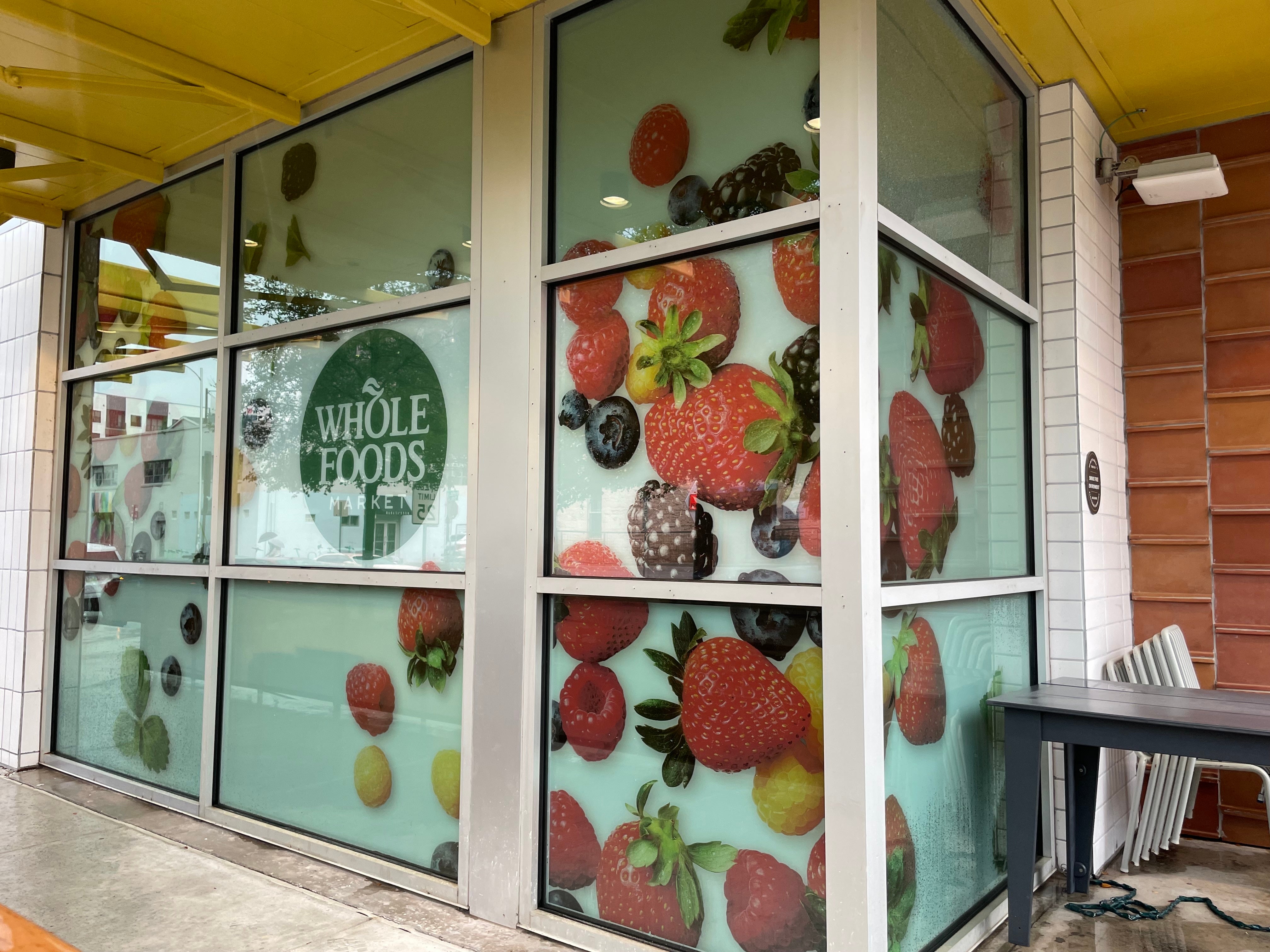 Whole Foods Market window graphic