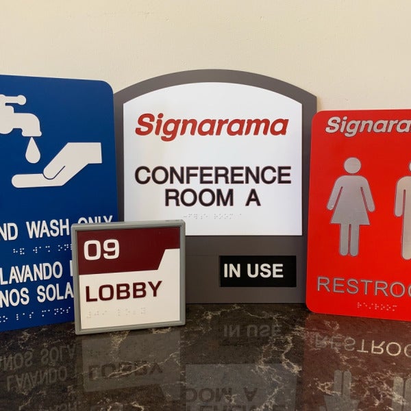 Collection of ADA Signage by Signarama Kenosha