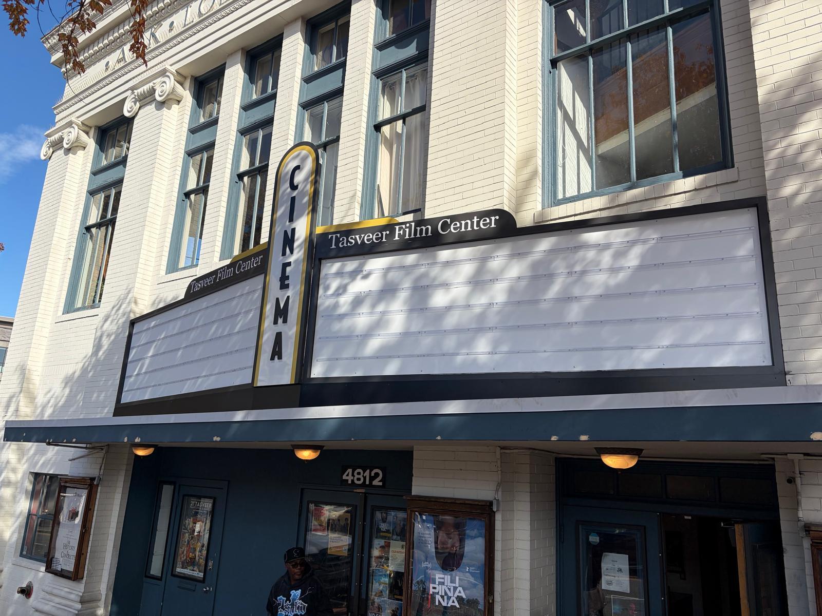 Signage refresh for Tasveer Film Center in Seattle, WA