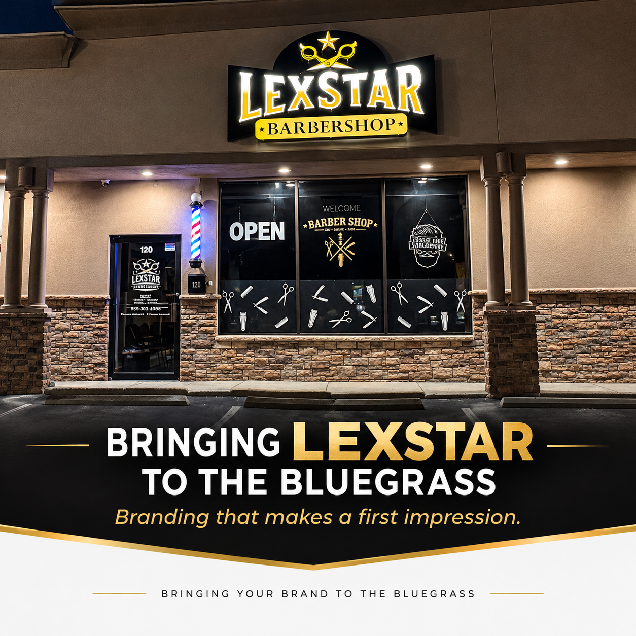 Bringing Lexstar Barbershop’s Brand to the Bluegrass: A Signarama Lexington Story