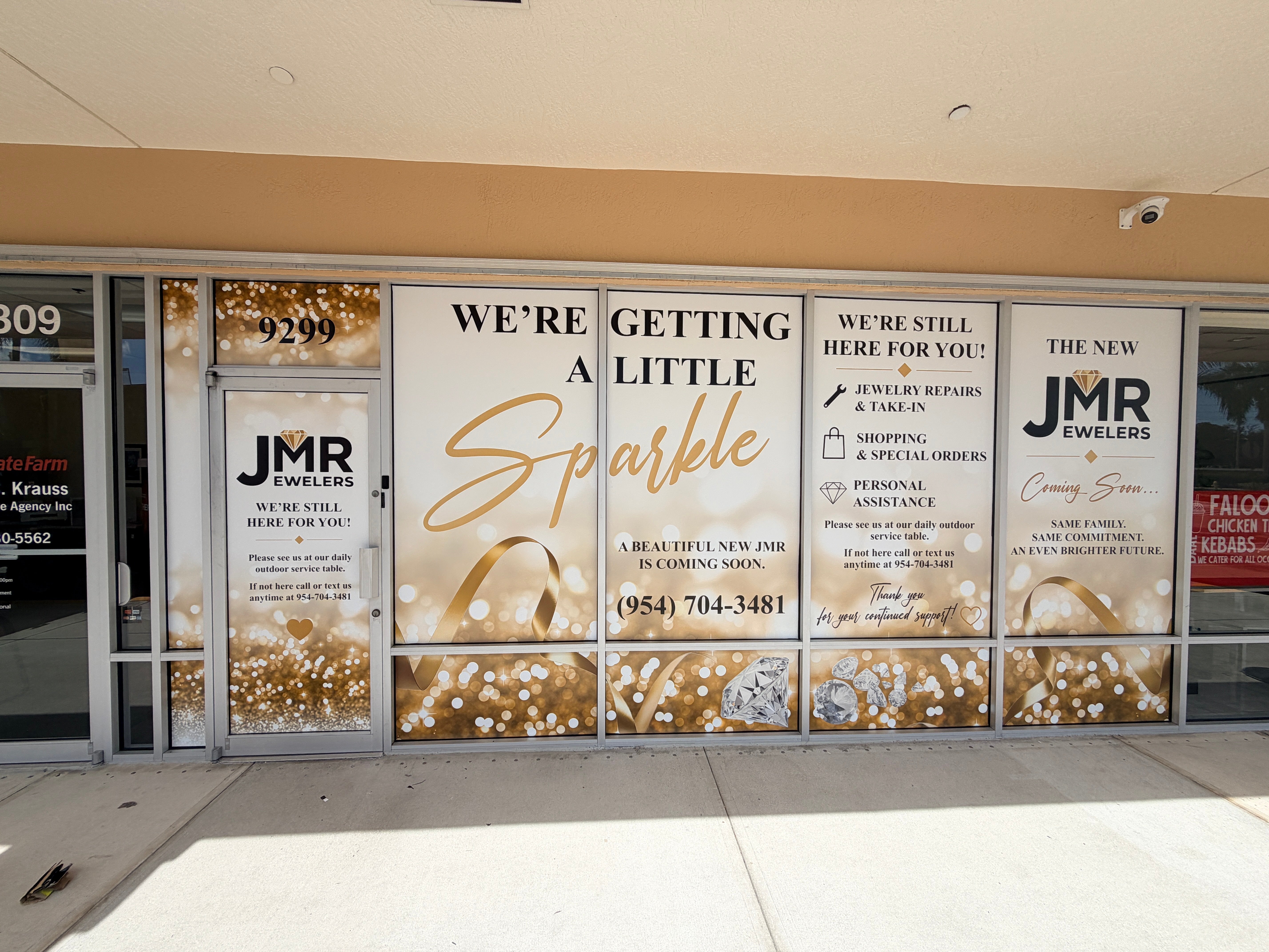 Full Storefront Covering for Renovation Work