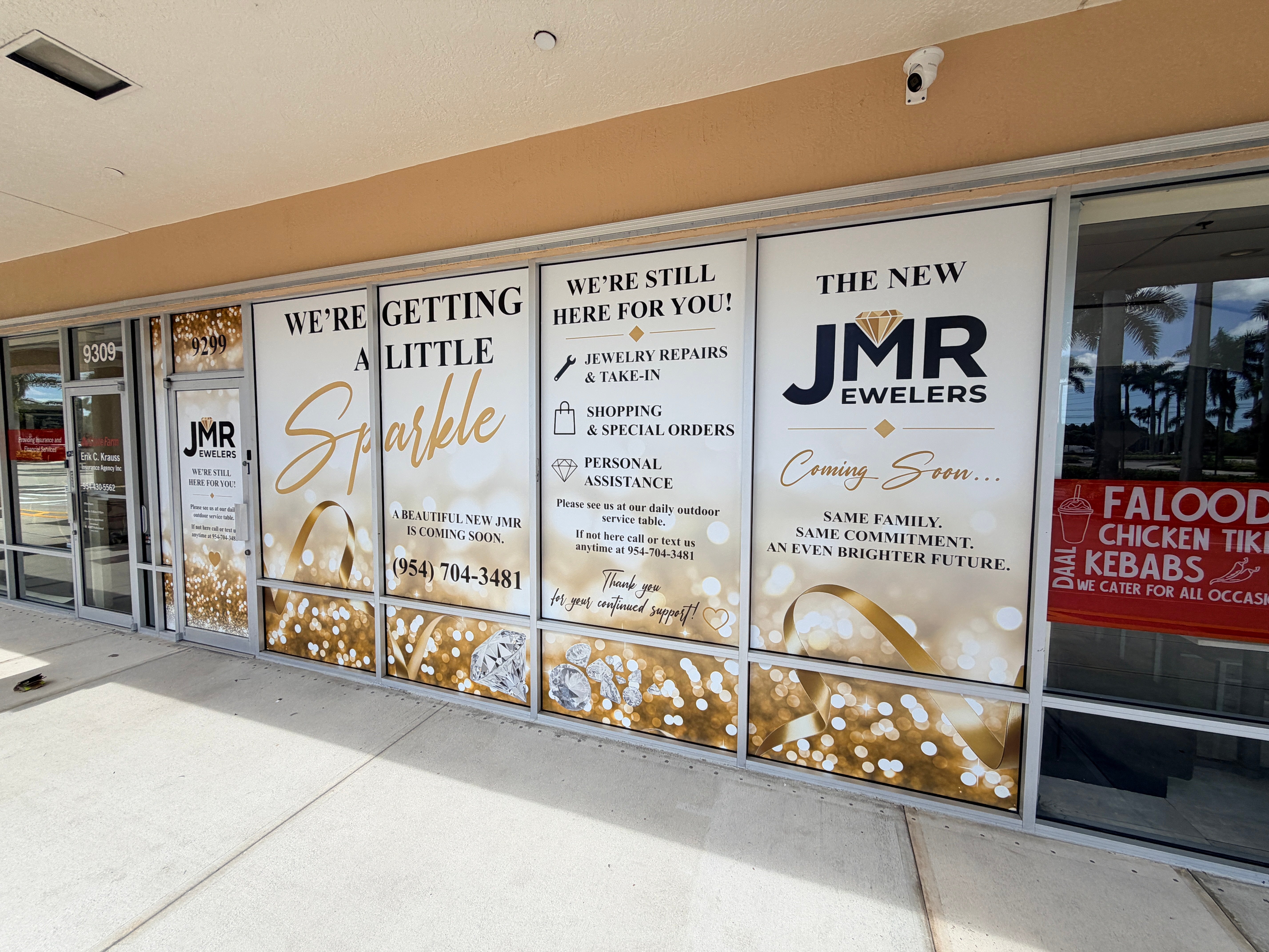 Full Storefront Covering for Renovation Work