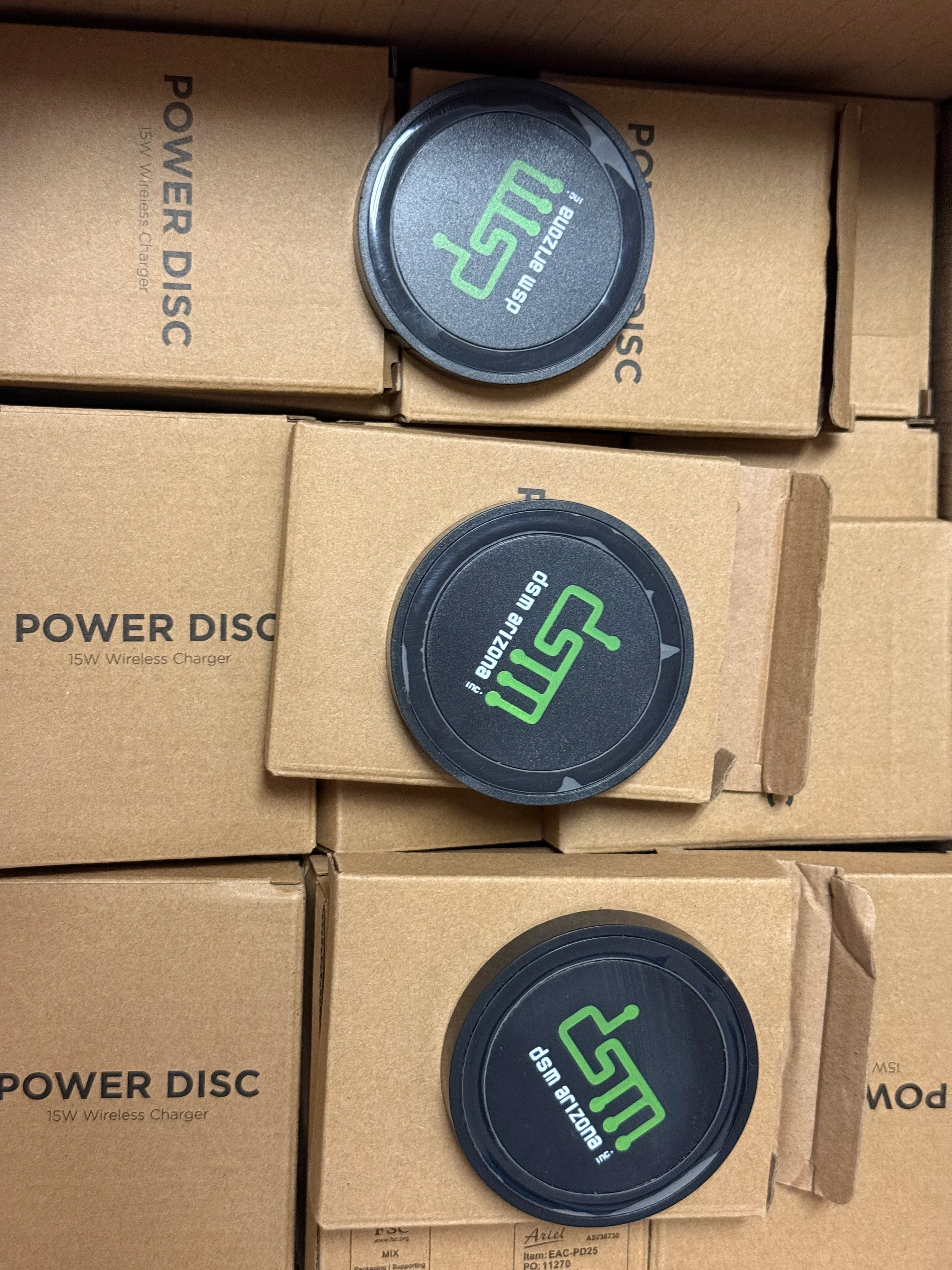 Custom Branded Phone Chargers for DSM Arizona Inc. in Tempe, AZ
