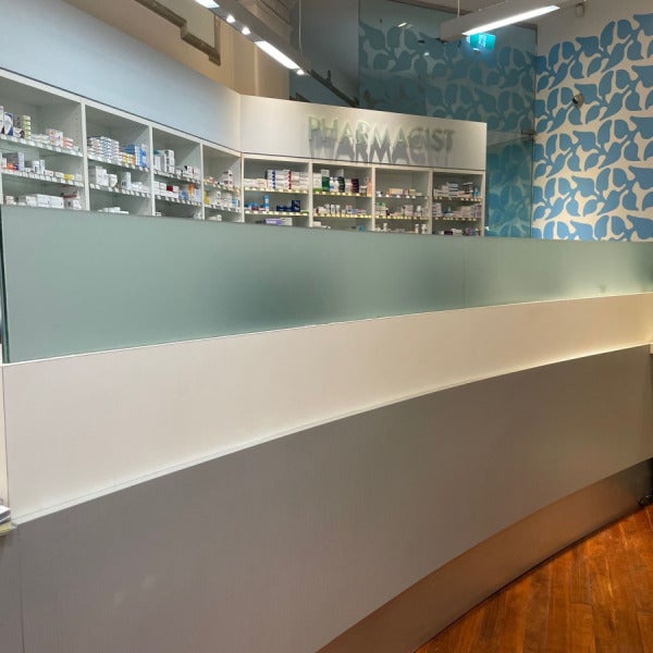 Window Frosting - Rocchi's Pharmacy - Northcote VIC.