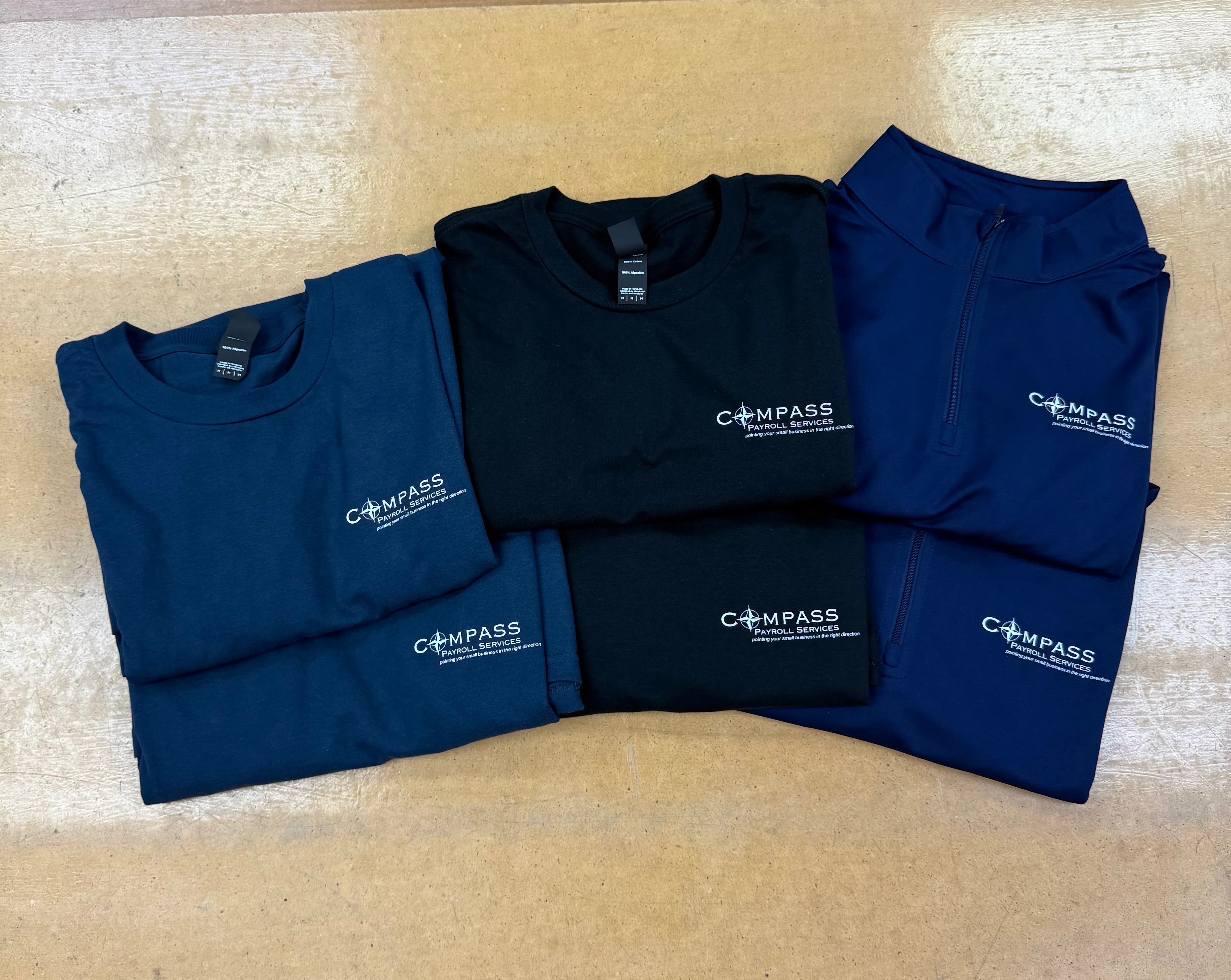 Employee Apparel for Compass Payroll Services