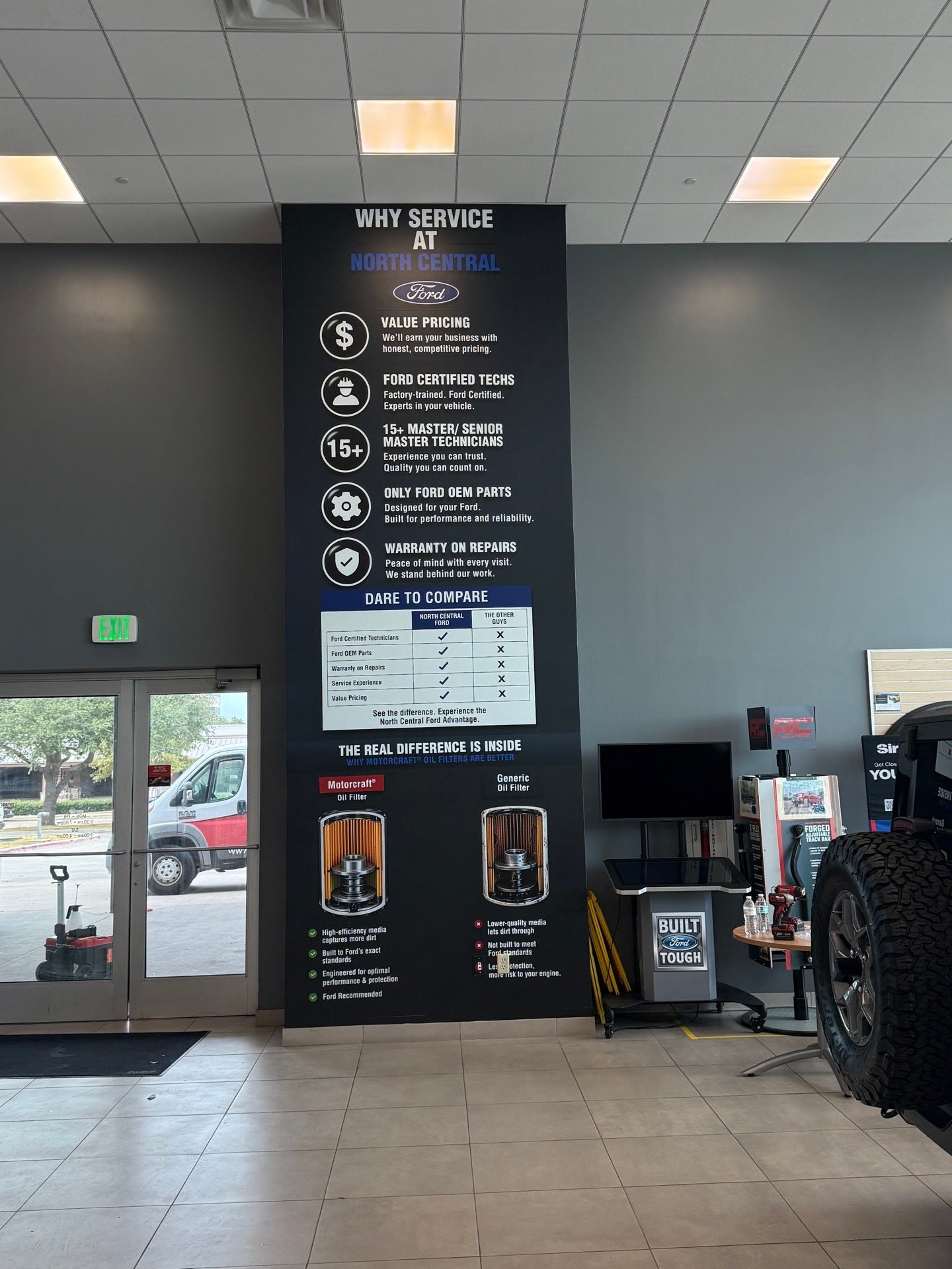Custom Floor-to-Ceiling Wall Graphics for North Central Ford