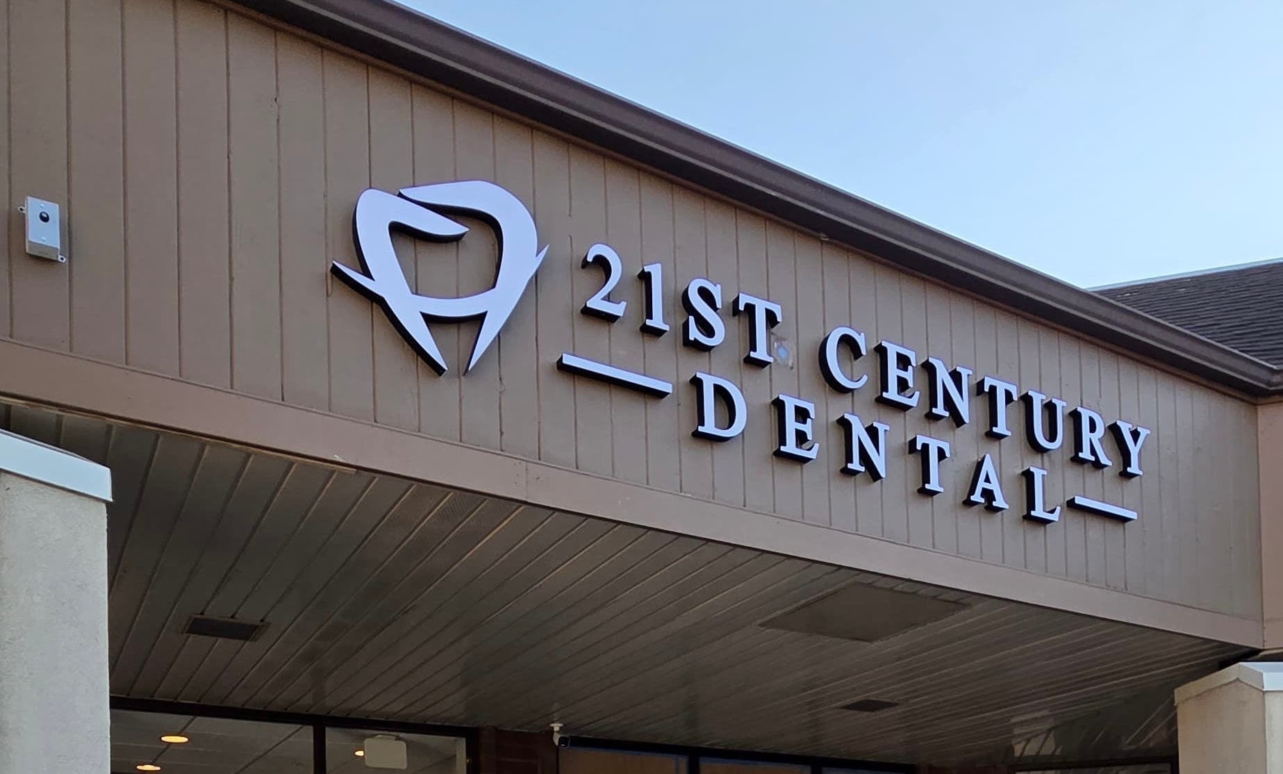 Illuminated Channel Letters for 21st Century Dental in Thornwood, NY