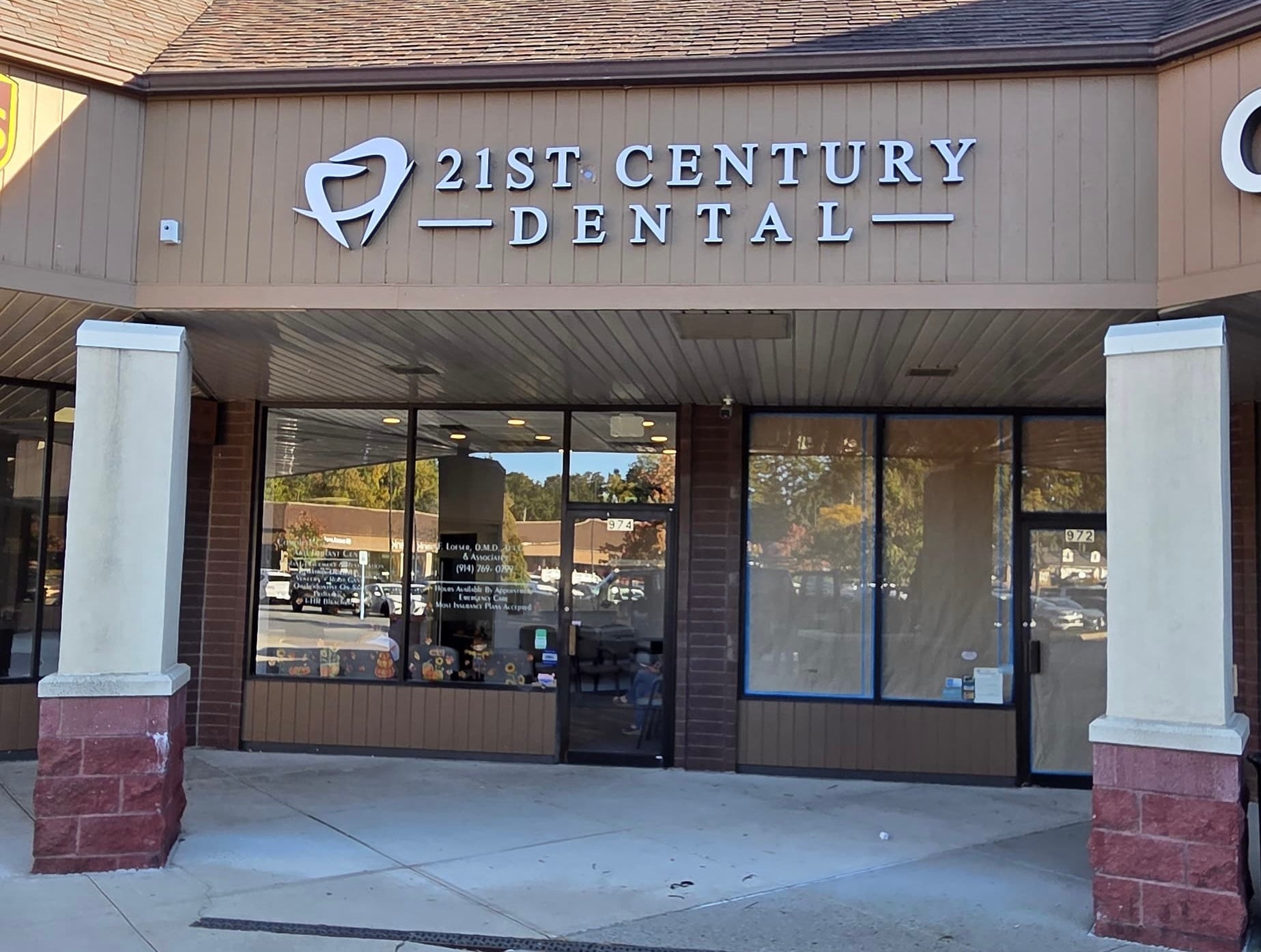Illuminated Channel Letters for 21st Century Dental in Thornwood, NY