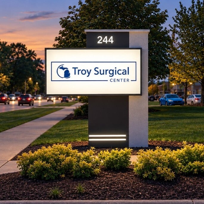 Troy Surgical Center - Facility Entrance Monument Sign