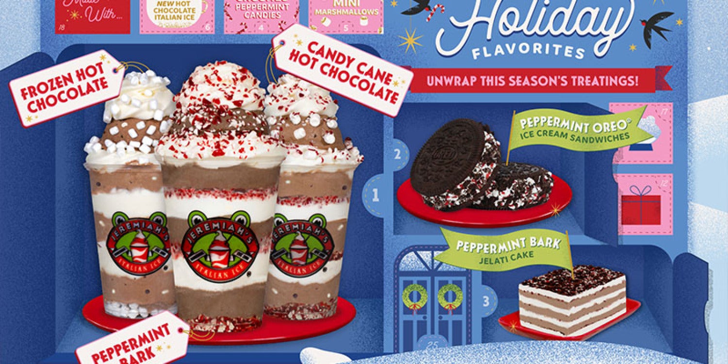 Jeremiah's Italian Ice Dresses Up for the Holidays with a Frosty Performance Jeremiah's Italian Ice Dresses Up for the Holidays with a Frosty Performance