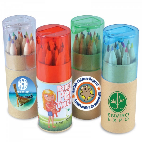 Custom Coloured Pencils in Cardboard Tube
