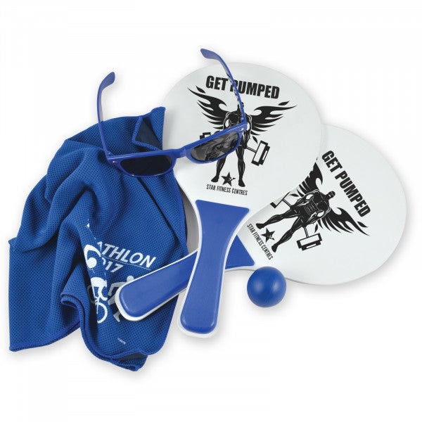 Custom Summer Beach Kit 1 - Bat & Ball Set, Chill Cooling Towel, Horizon Sunglasses