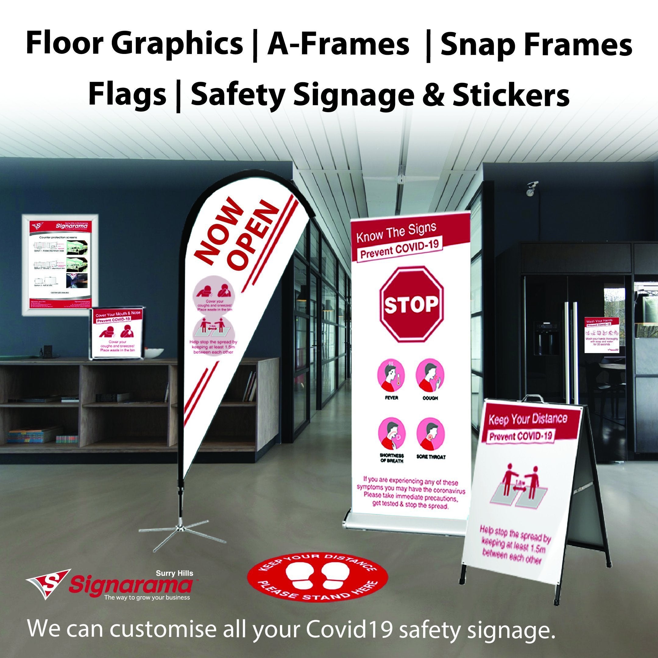 Coronavirus (COVID-19 signs) Signage, Protection & Workplace Safety Signs