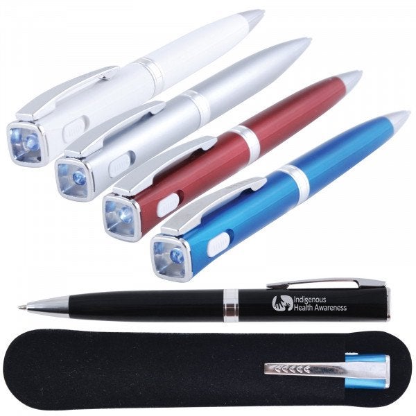 Custom LED Torch Ballpoint Pen