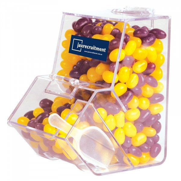 Custom Corporate Colour Mini Jelly Beans in Dispenser