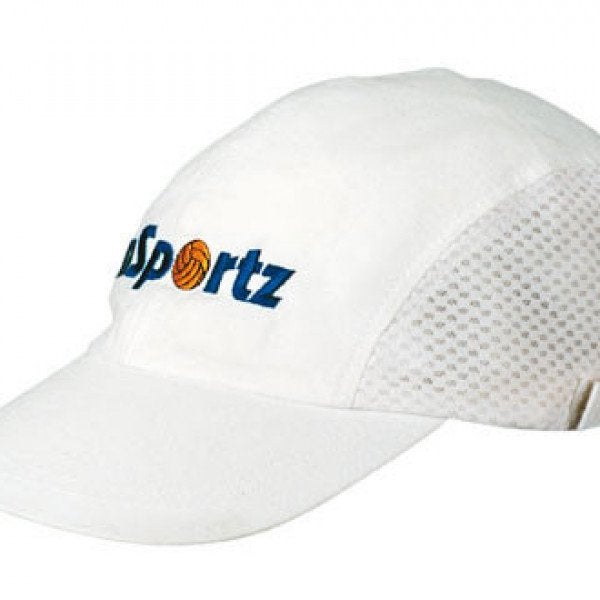 Custom Brushed Cotton Cap With Mesh Side Panels