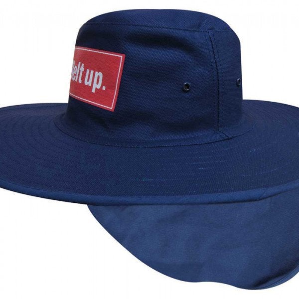 Custom Canvas Sun Hat with Flap
