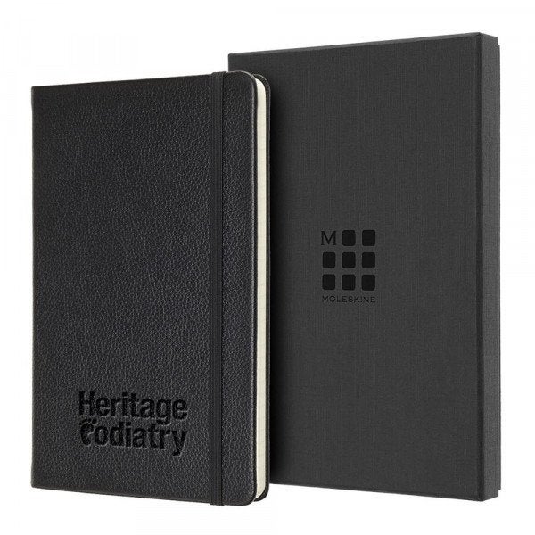 Custom Moleskine® Large Leather Notebook - Ruled