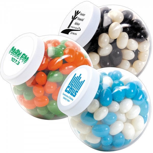 Custom Corporate Colour Mini Jelly Beans in Container