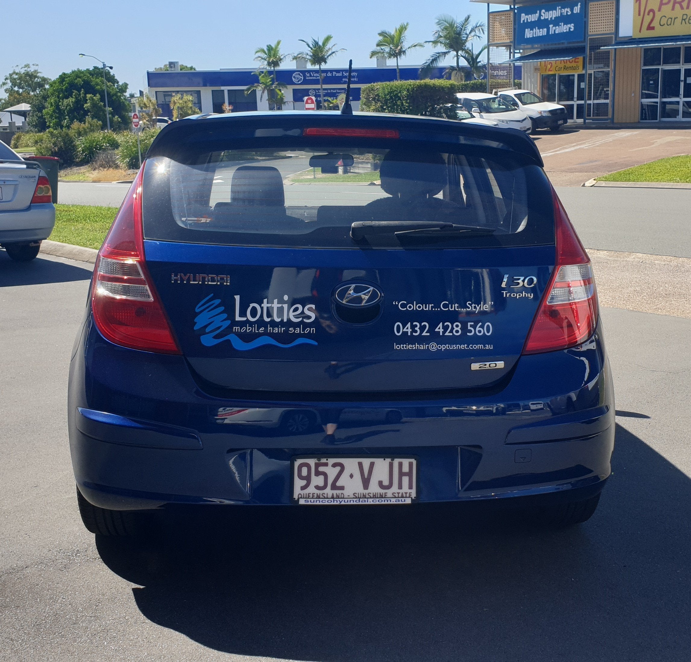 Vehicle Signage for Lotties Mobile Hair Salon