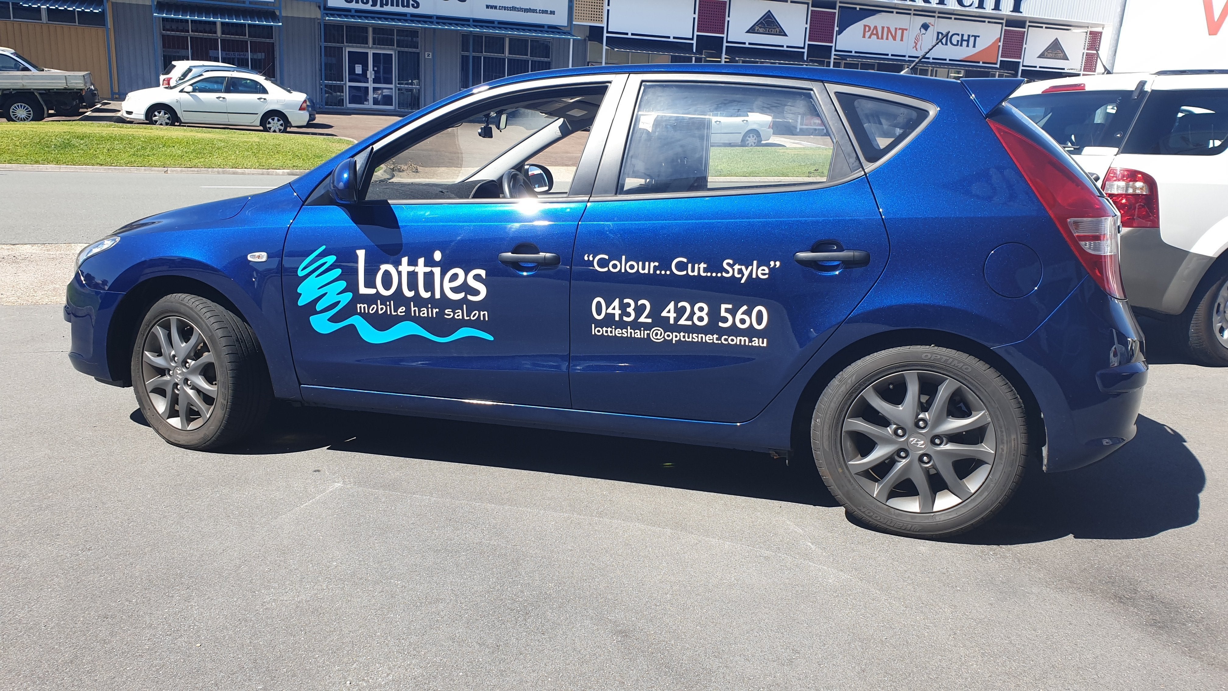 Vehicle Signage for Lotties Mobile Hair Salon