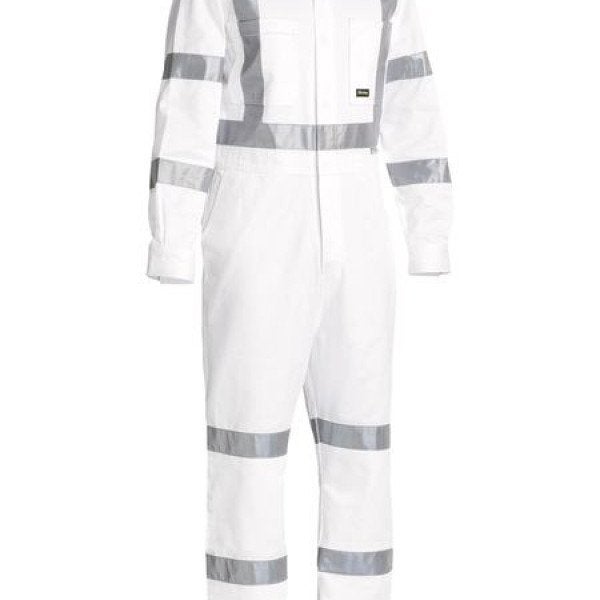 Custom TAPED WHITE DRILL COVERALL