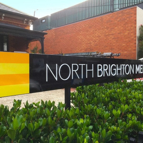 Standing Signs with 3D Acrylics for North Brighton Medical Clinic