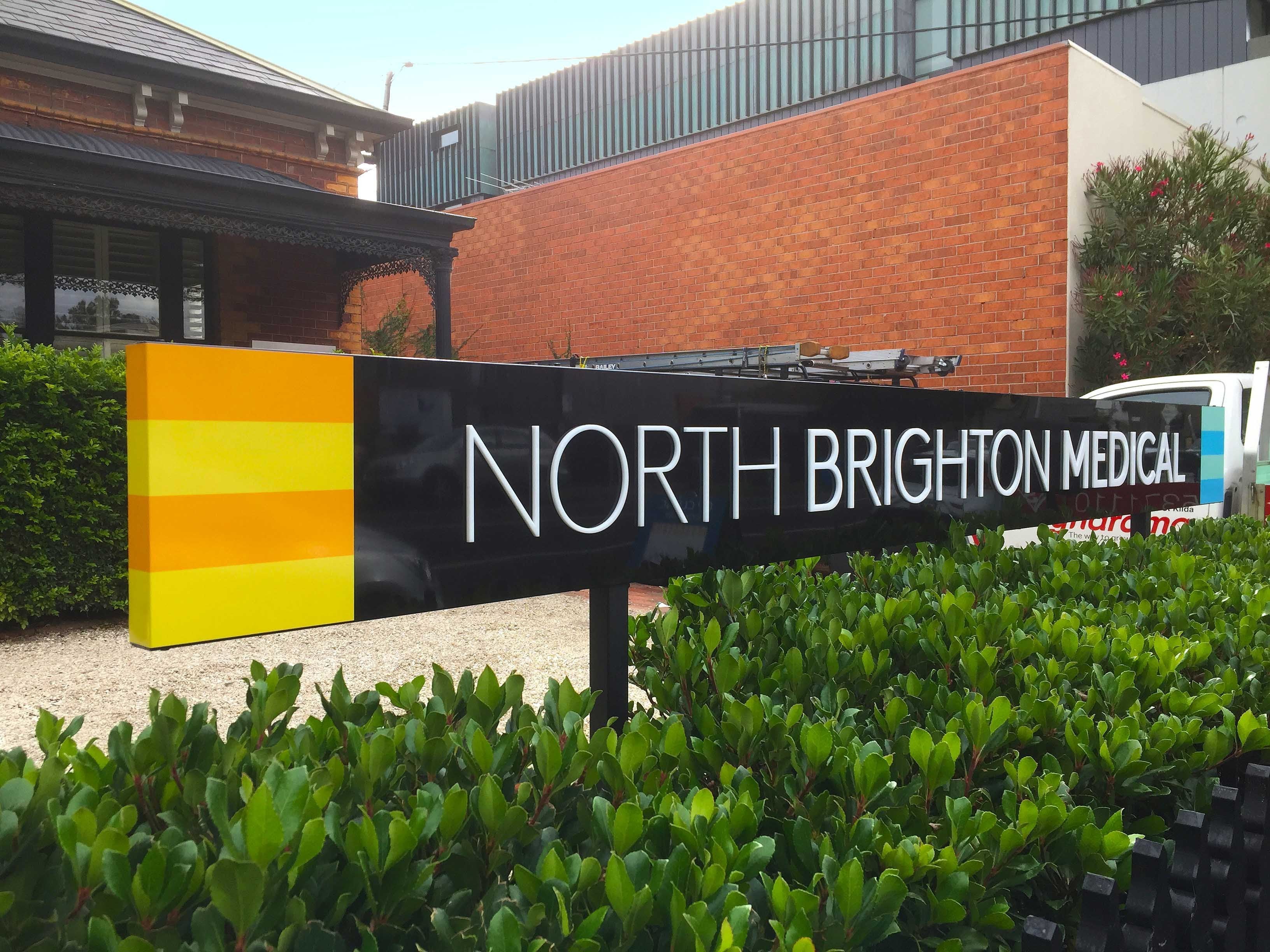 Standing Signs with 3D Acrylics for North Brighton Medical Clinic