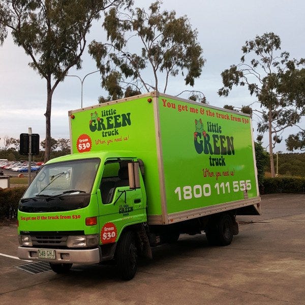Little green truck truck wrap