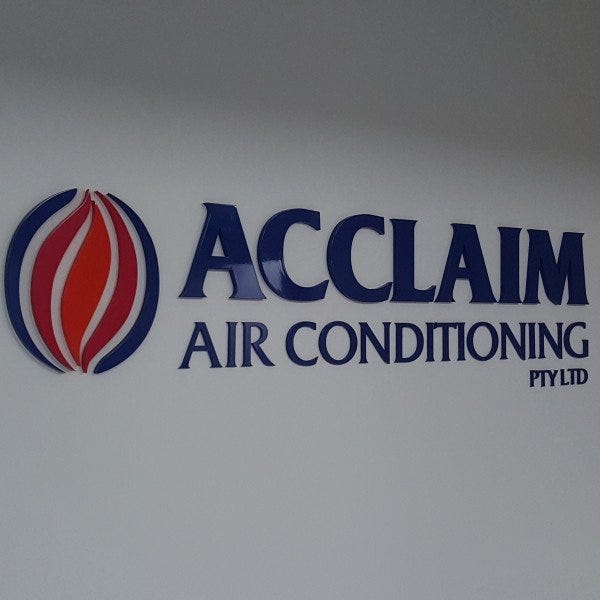 Acclaim 3D acrylic sign reception wall sign