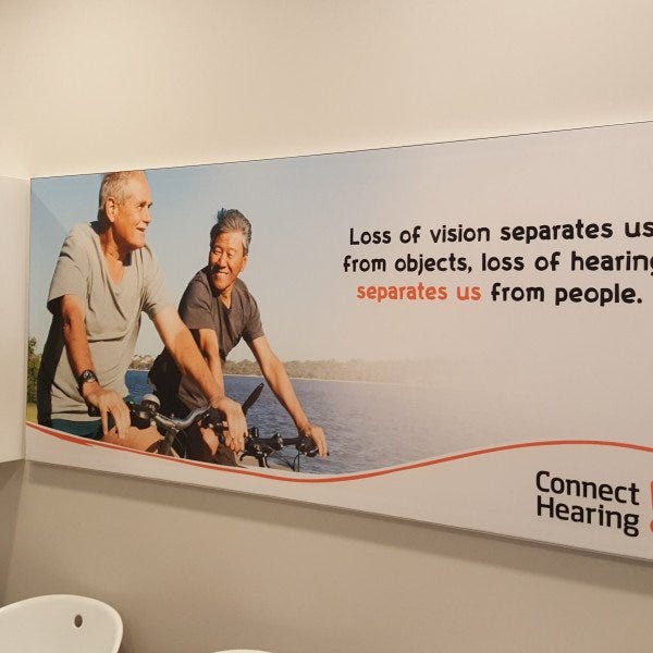 Connect Hearing Wall Display
