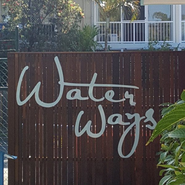 Waterways 3D router cut sign