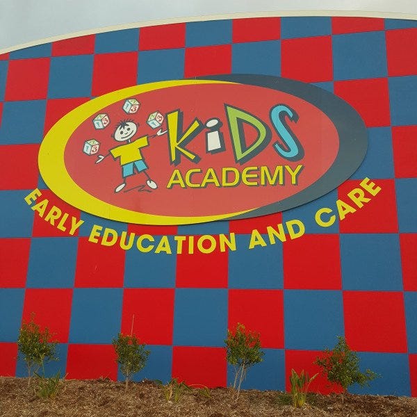 Kids Academy router cut acp with uv laminated digital graphic router cut individual letters