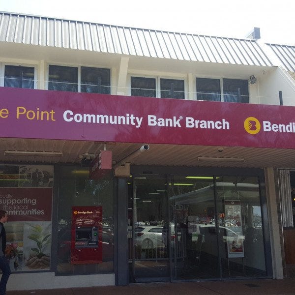 Bendigo Bank awning sign signarama helensvale
