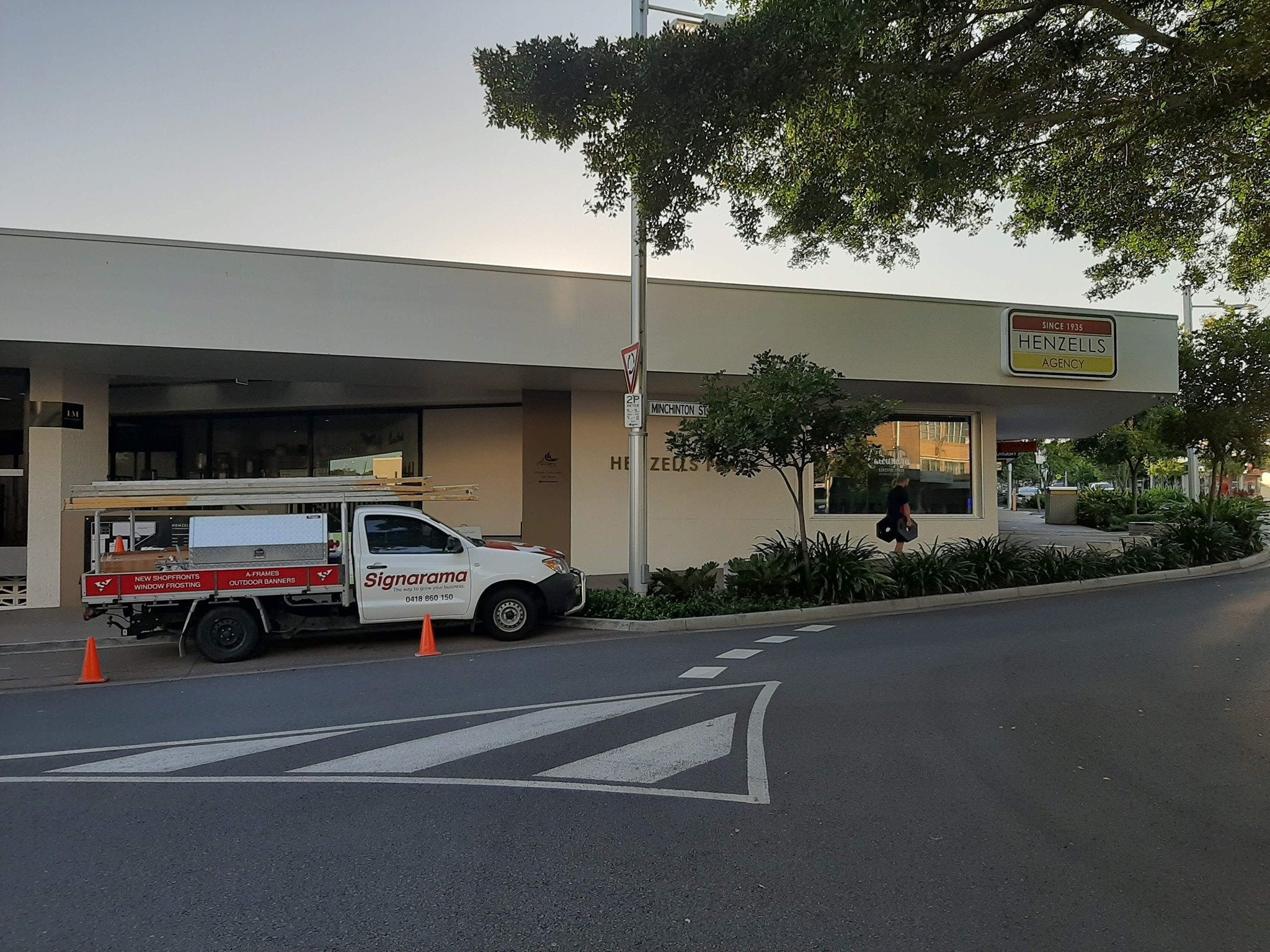 Henzells Agency Signage Installation