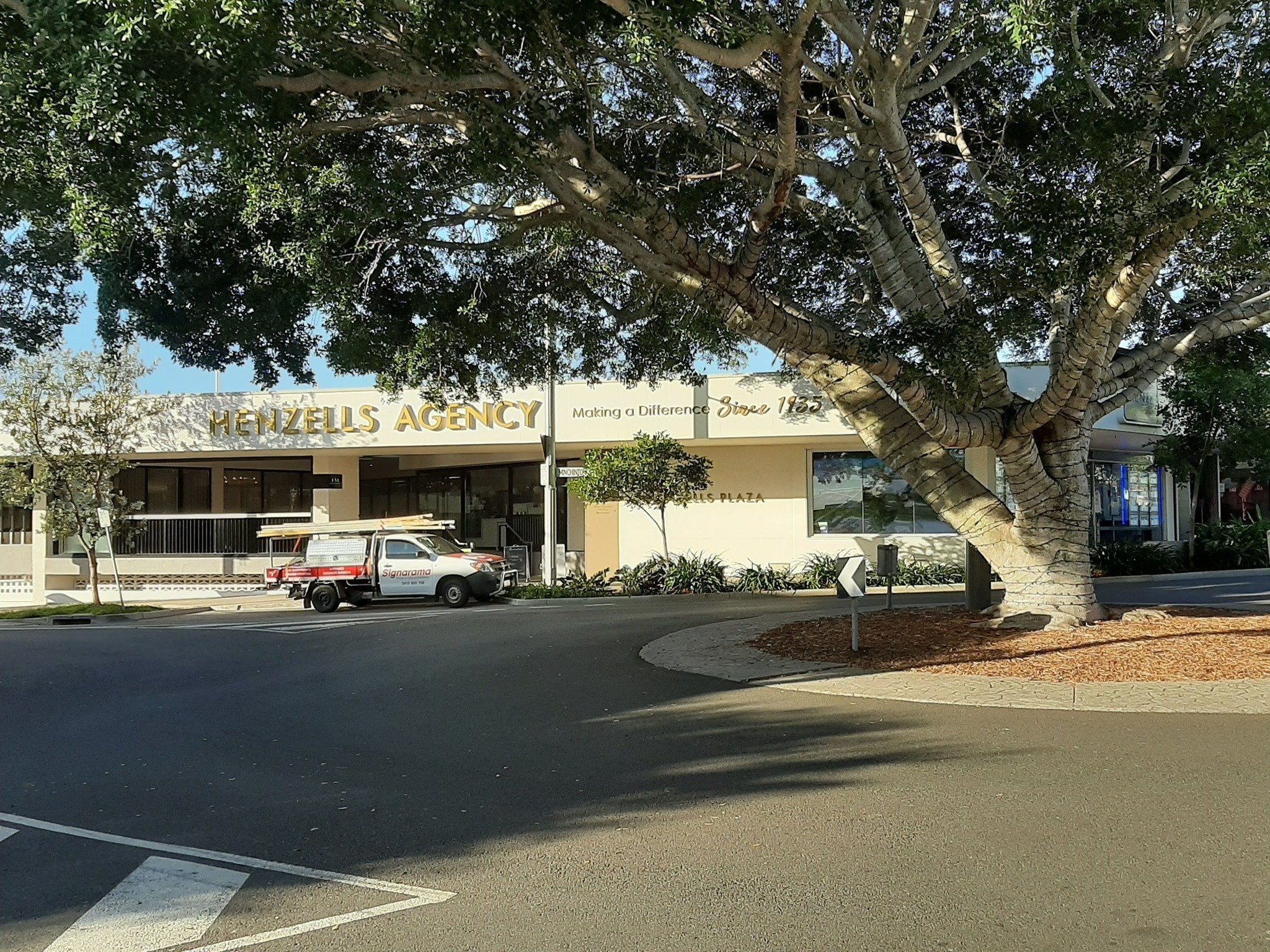 Henzells Agency Signage Installation