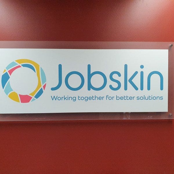 Jobskin Foyer Sign