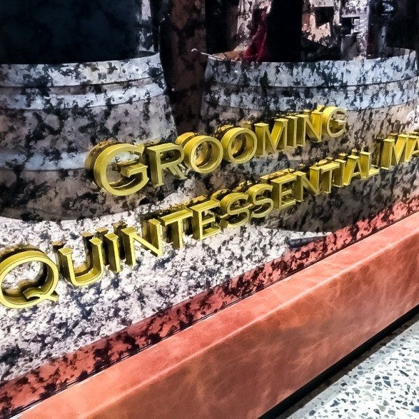 Mancave - Gold Acrylic Letters