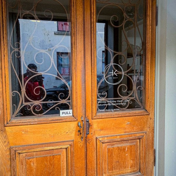 HK Edit - Vinyl Cut on Door
