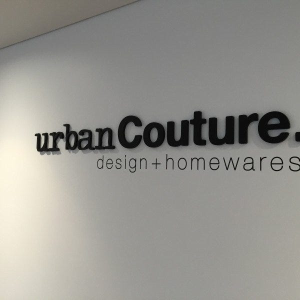 Urban Couture 3D Signage