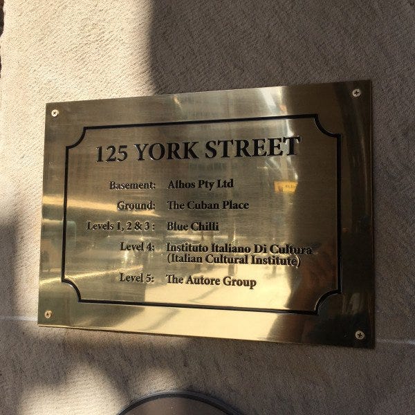 York St Plaque Sign