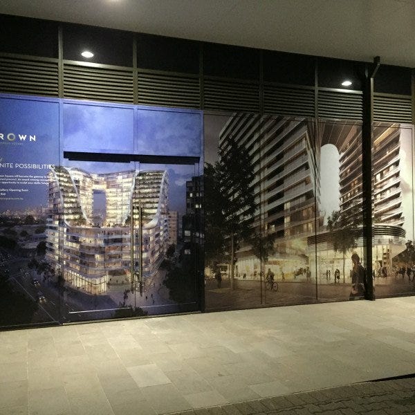 Green Square Window Graphics